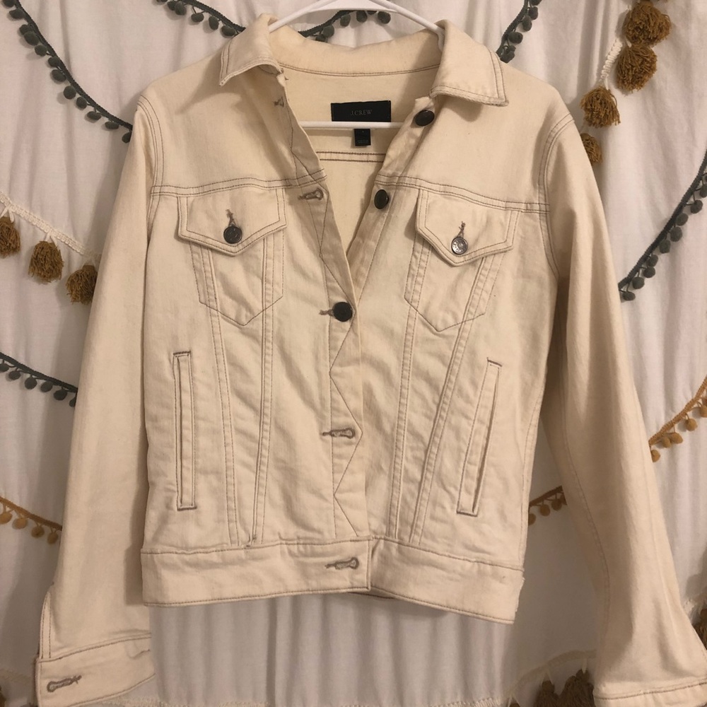 J. Crew Off-White Denim Jacket 🧥⭐️